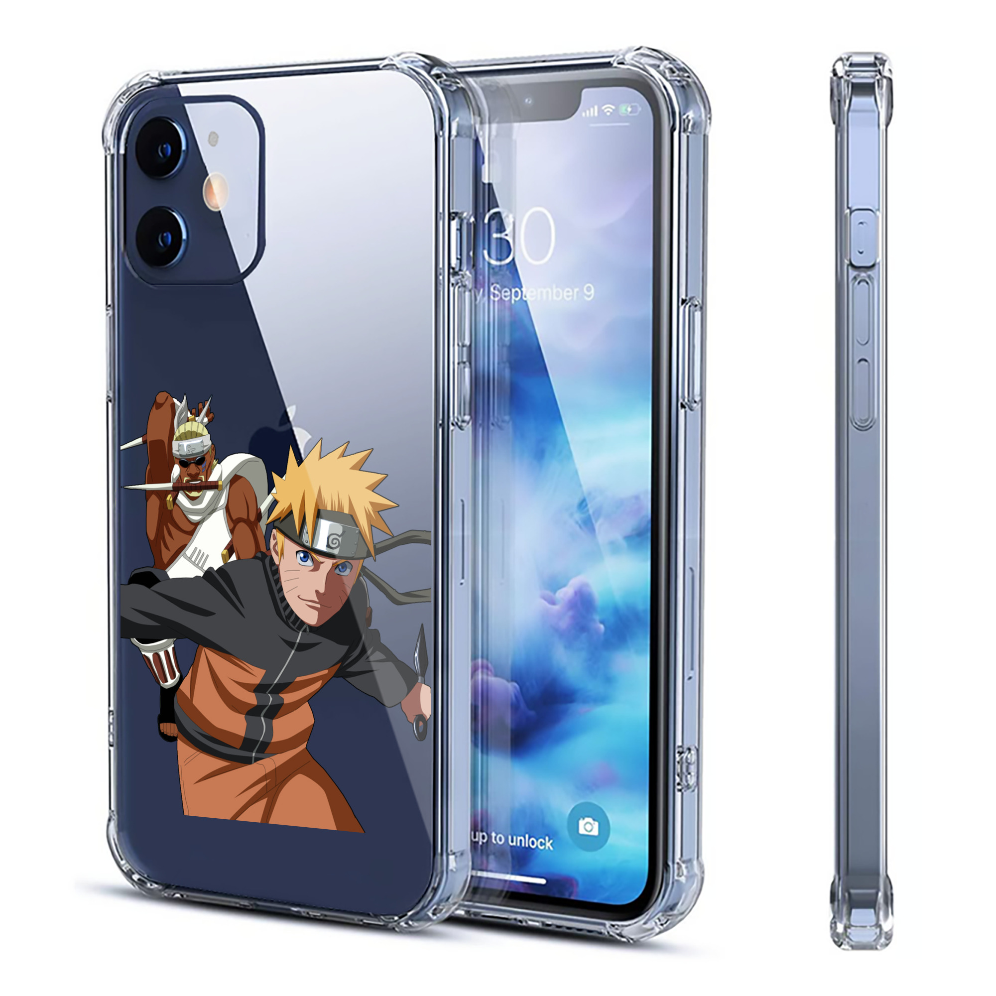 （画像用） NARUTO -ナルト- うずまき ナルト Uzumaki Naruto 【iPhone 12シリーズ対応】透明スマホケース（クリアソフトケース）